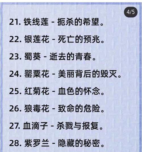 哪种花的花语代表了特别的存在？