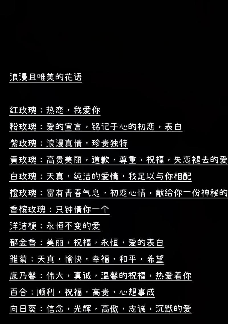 辉煌花语具体指什么？