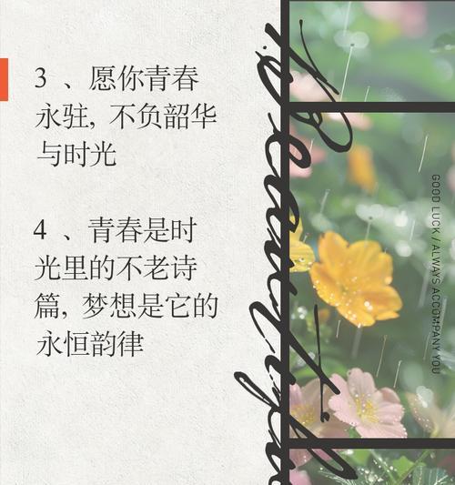 哪种花语最能代表青春？