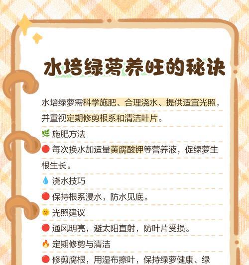 绿萝施肥技巧是什么？怎样施肥才能让绿萝更茂盛？