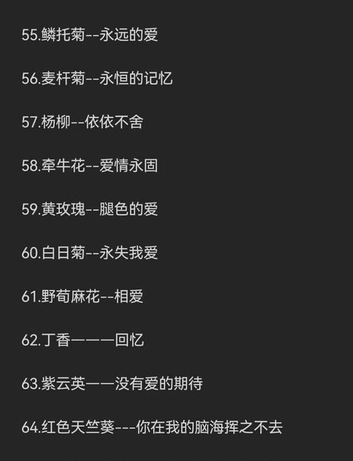 古代传统花语有哪些？