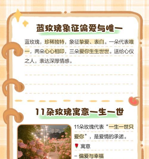 多少朵花象征爱情？每朵花的寓意是什么？