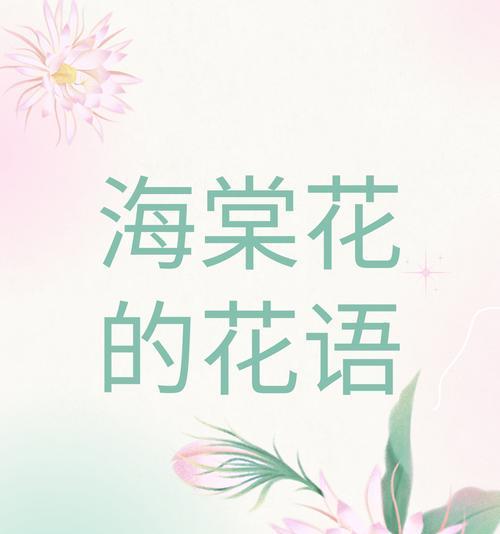 不同颜色海棠花的花语（用不同颜色的海棠花传递情感与寓意）